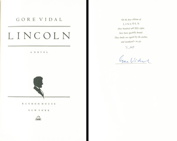 Gore Vidal Book - Lincoln
